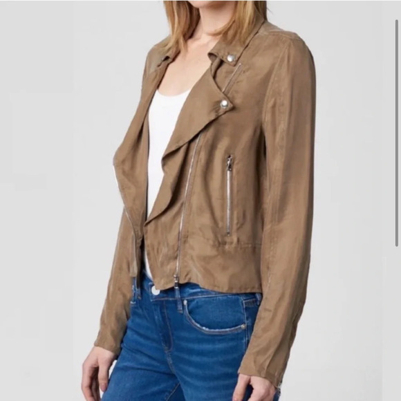 BLANKNYC Utility Notched Lapel Size Zip Jacket Moto Olive - Picture 2 of 7